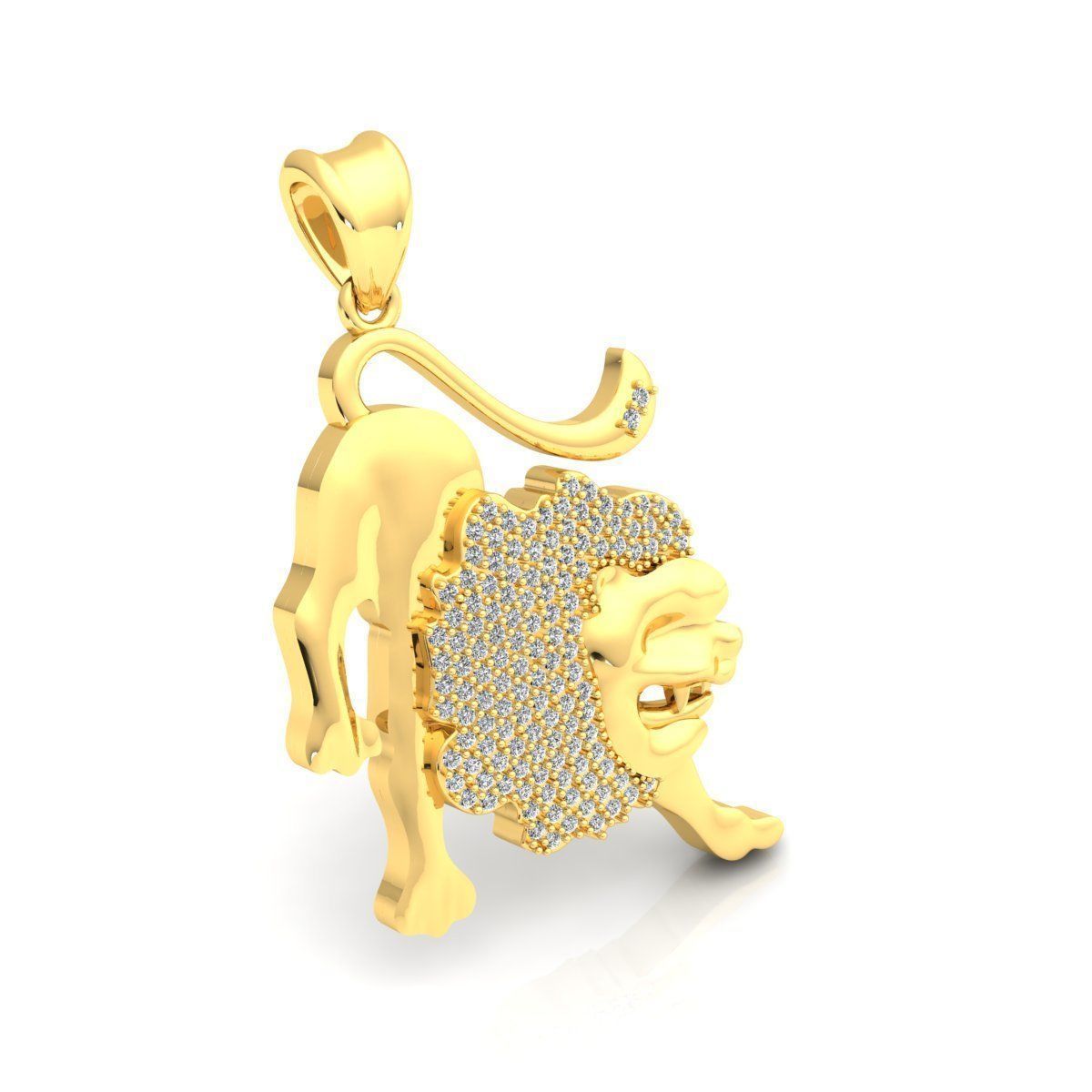 Leo Pendent 3d model 3D print model_3