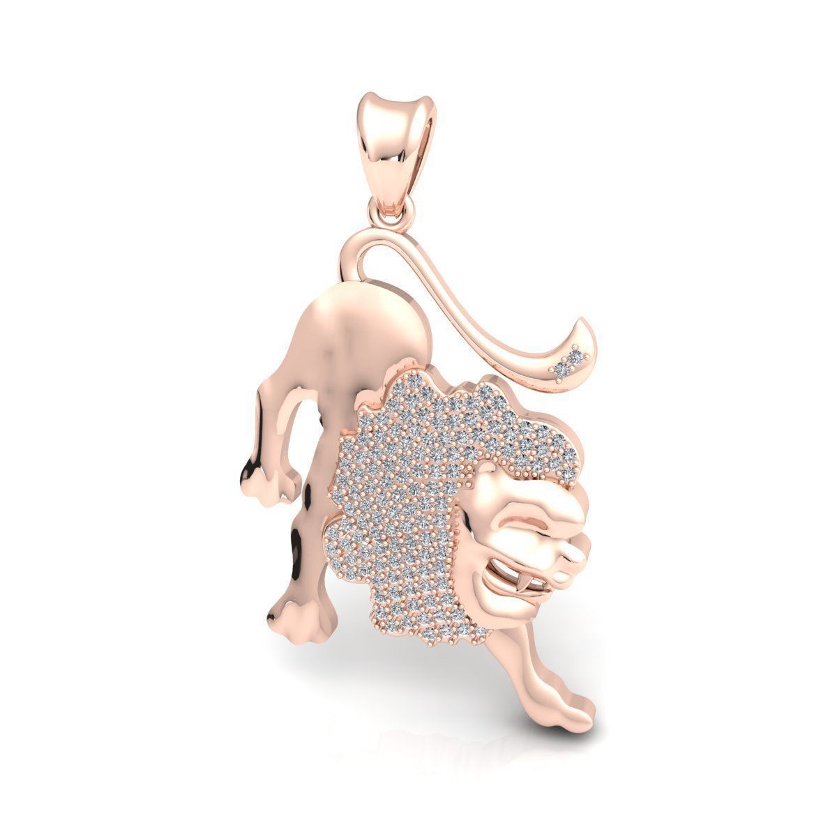 Leo Pendent 3d model 3D print model_8