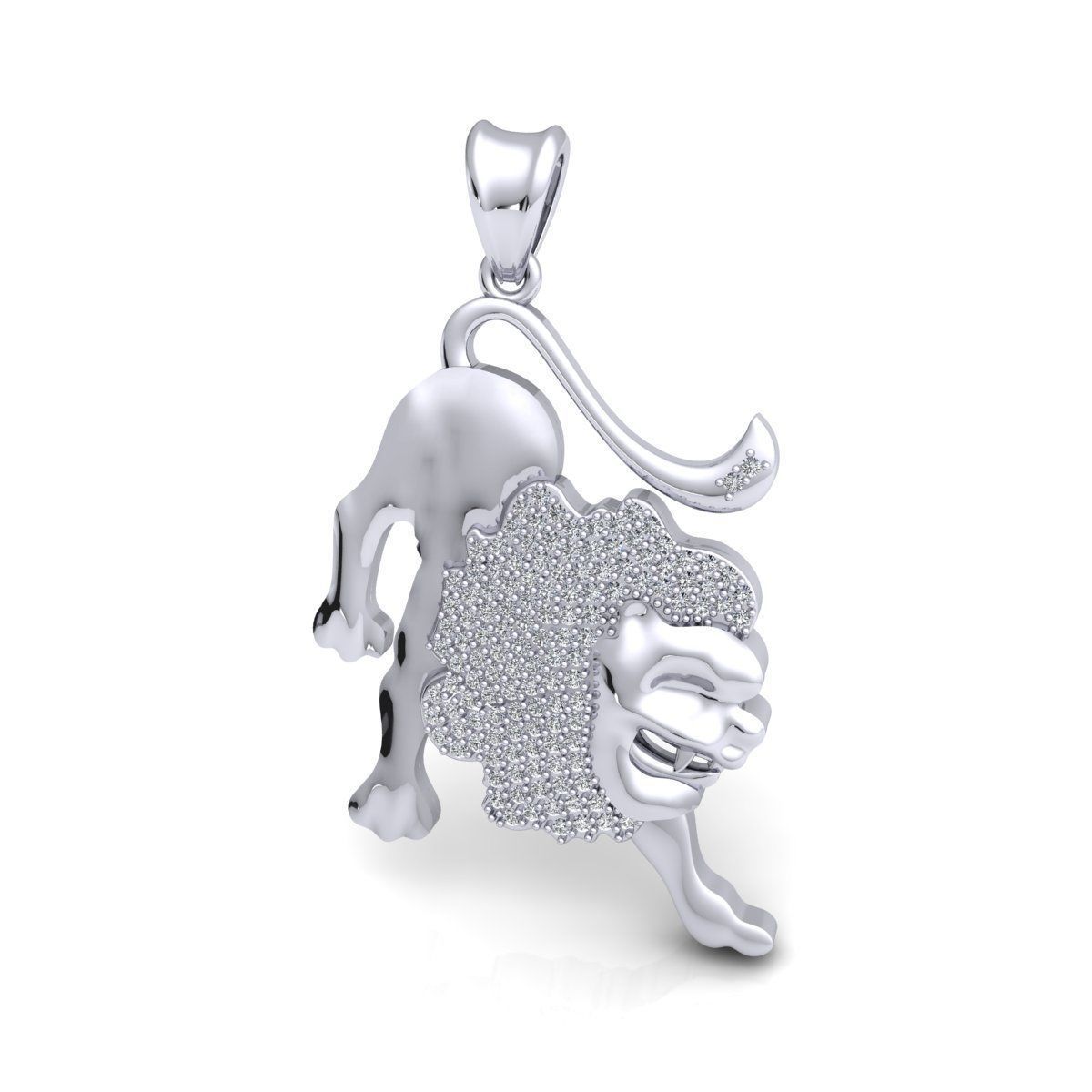 Leo Pendent 3d model 3D print model_7