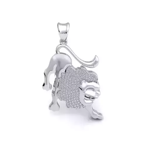 Leo Pendent 3d model 3D print model