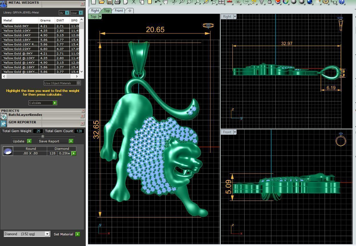 Leo Pendent 3d model 3D print model_1