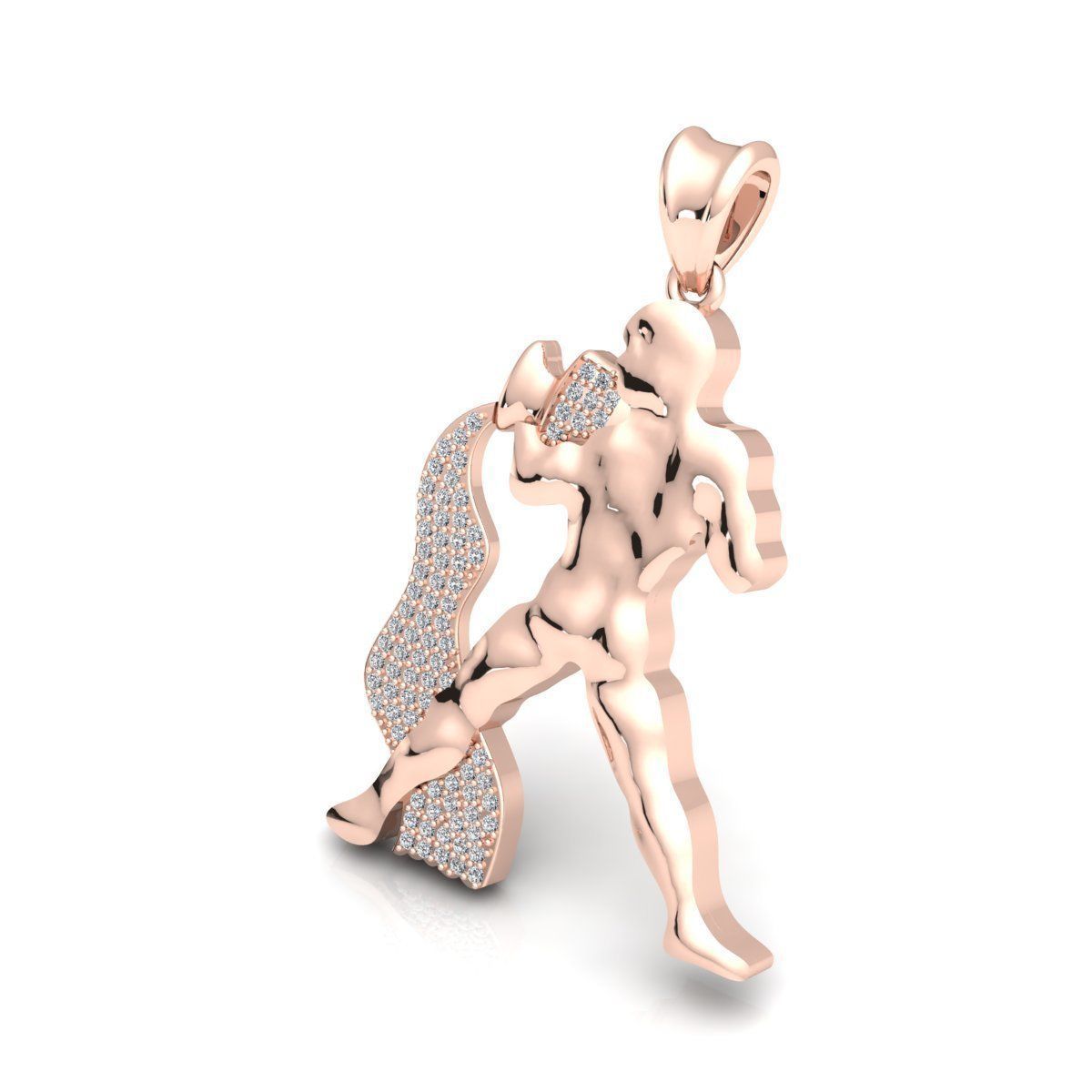 Aquarius Pendent 3d Model 3D print model_7