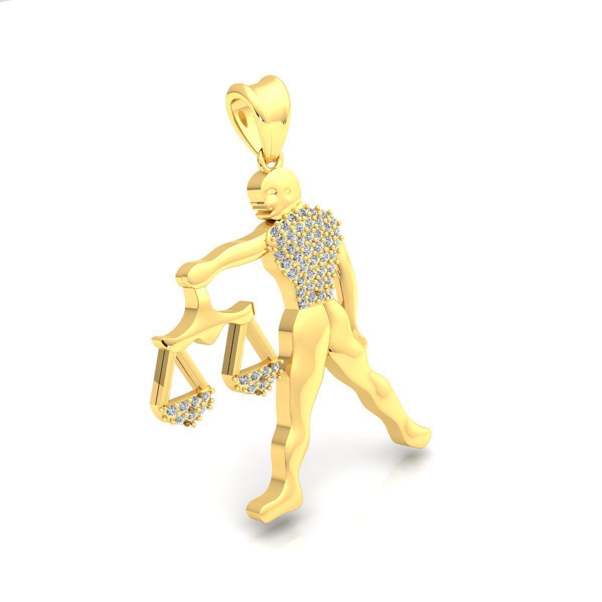 Libra Pendent 3d Model 3D print model_3