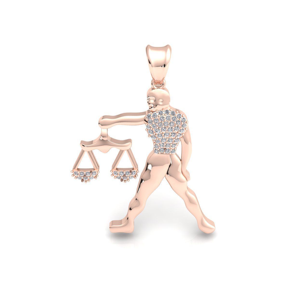 Libra Pendent 3d Model 3D print model_4