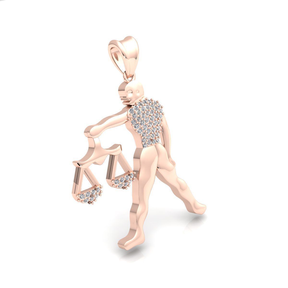 Libra Pendent 3d Model 3D print model_2