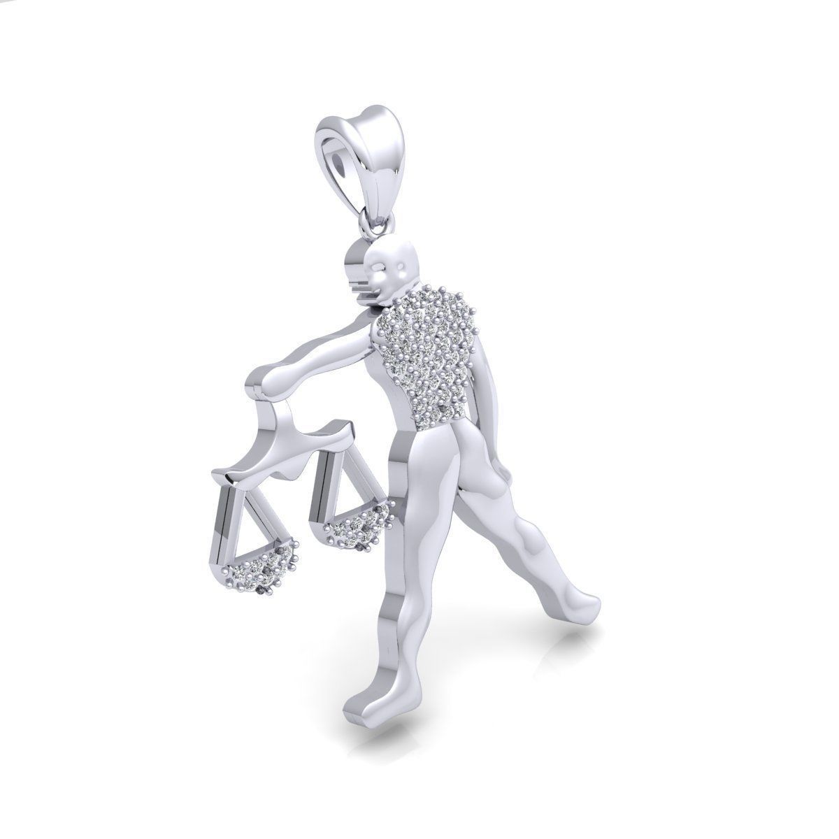 Libra Pendent 3d Model 3D print model_5