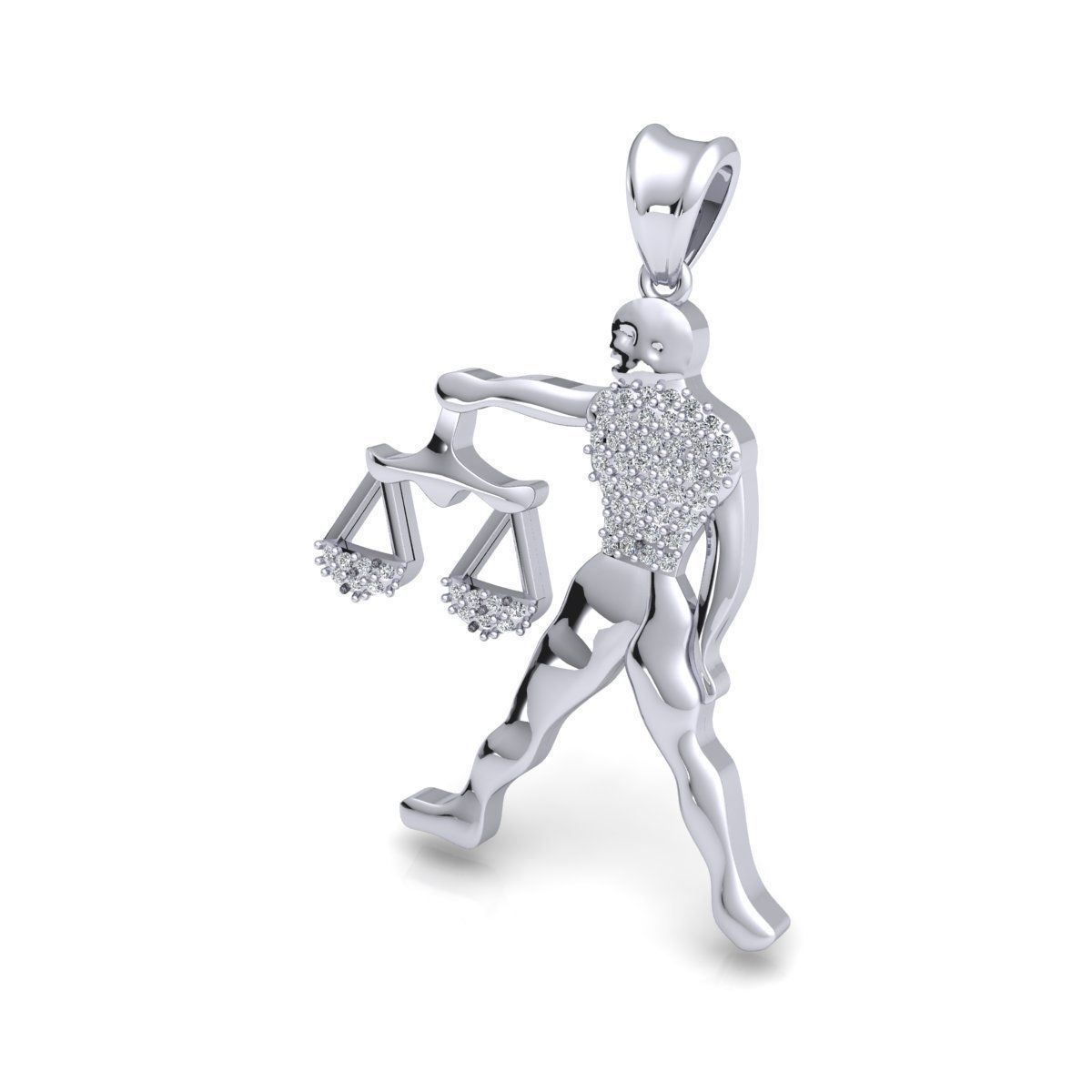 Libra Pendent 3d Model 3D print model_7