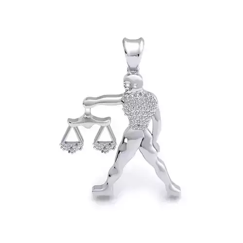 Libra Pendent 3d Model 3D print model