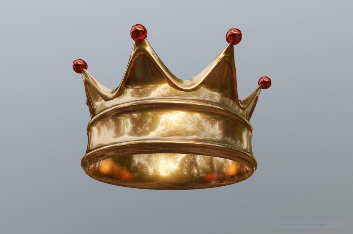 Golden Crown 3D model_1