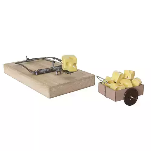 Mousetrap with cheese