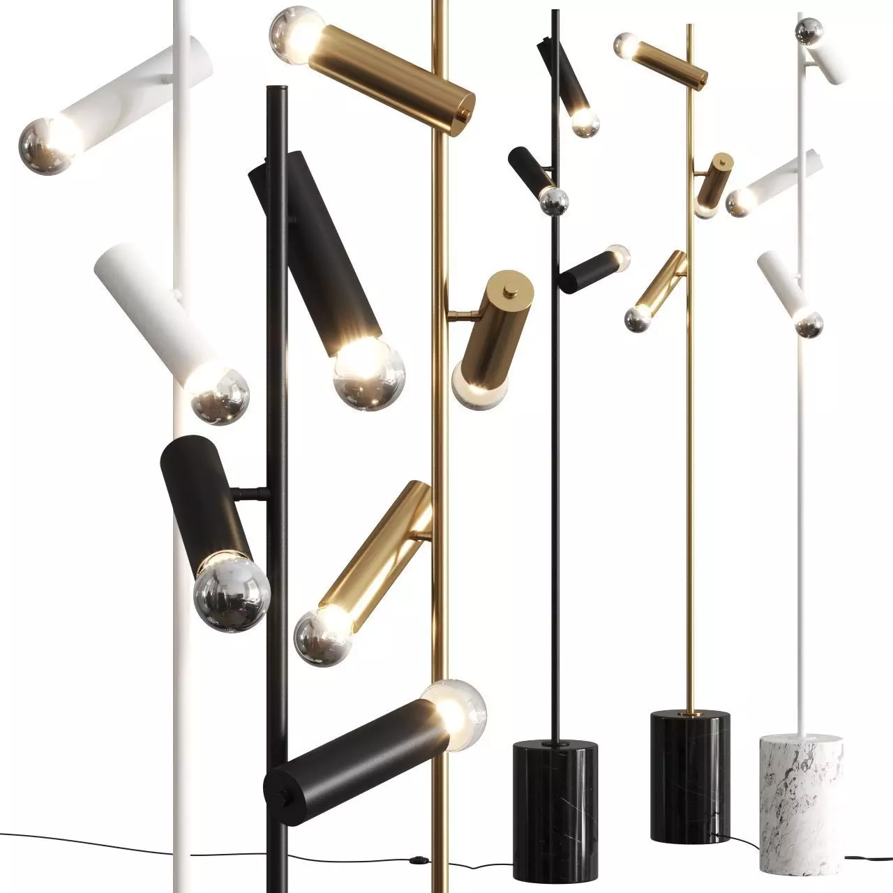 Pols Potten Spotty Floor Lamps 3D model