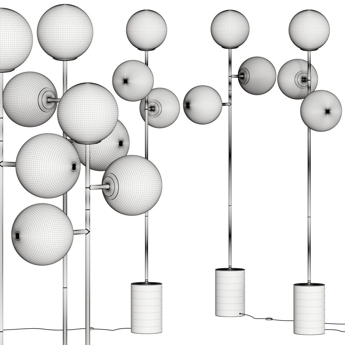 Pols Potten Full Moon Floor Lamps 3D model_4