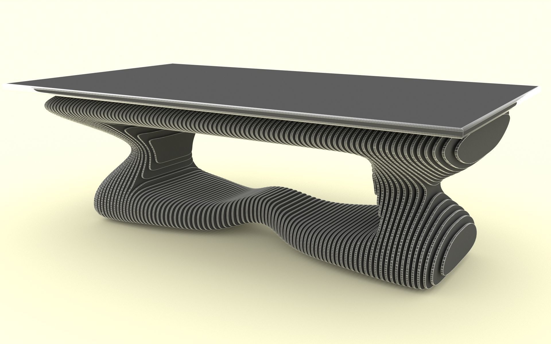 Parametric Table 3D model_3