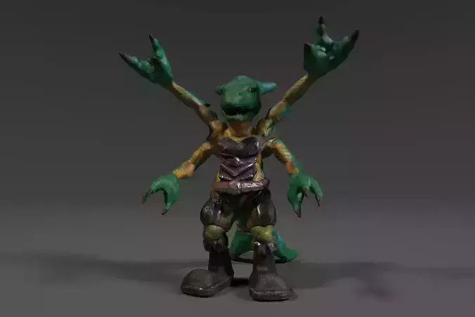 Four Arms Creature Fantasy Warrior 