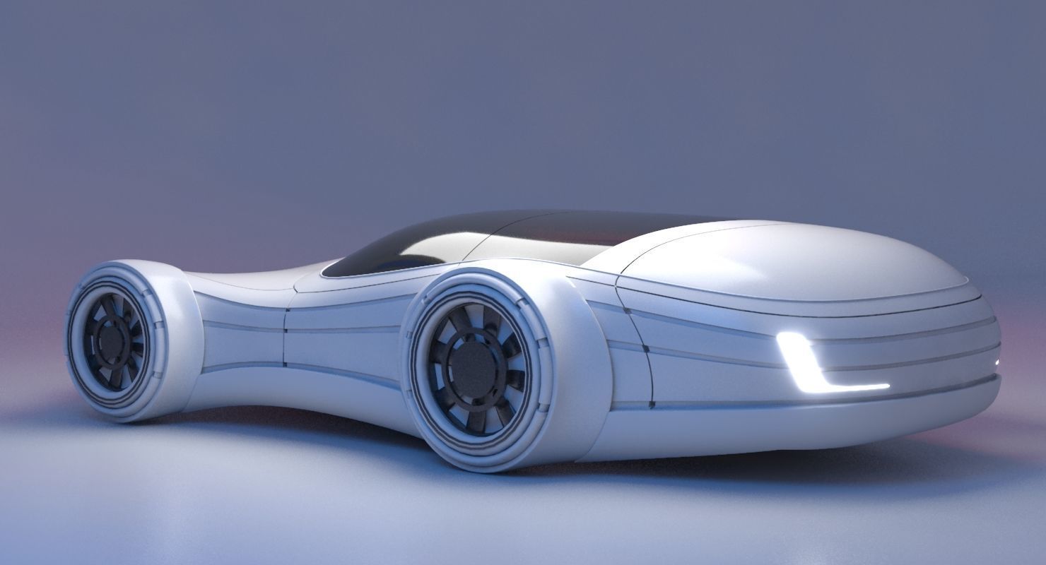 Future Car 26 3D model_2