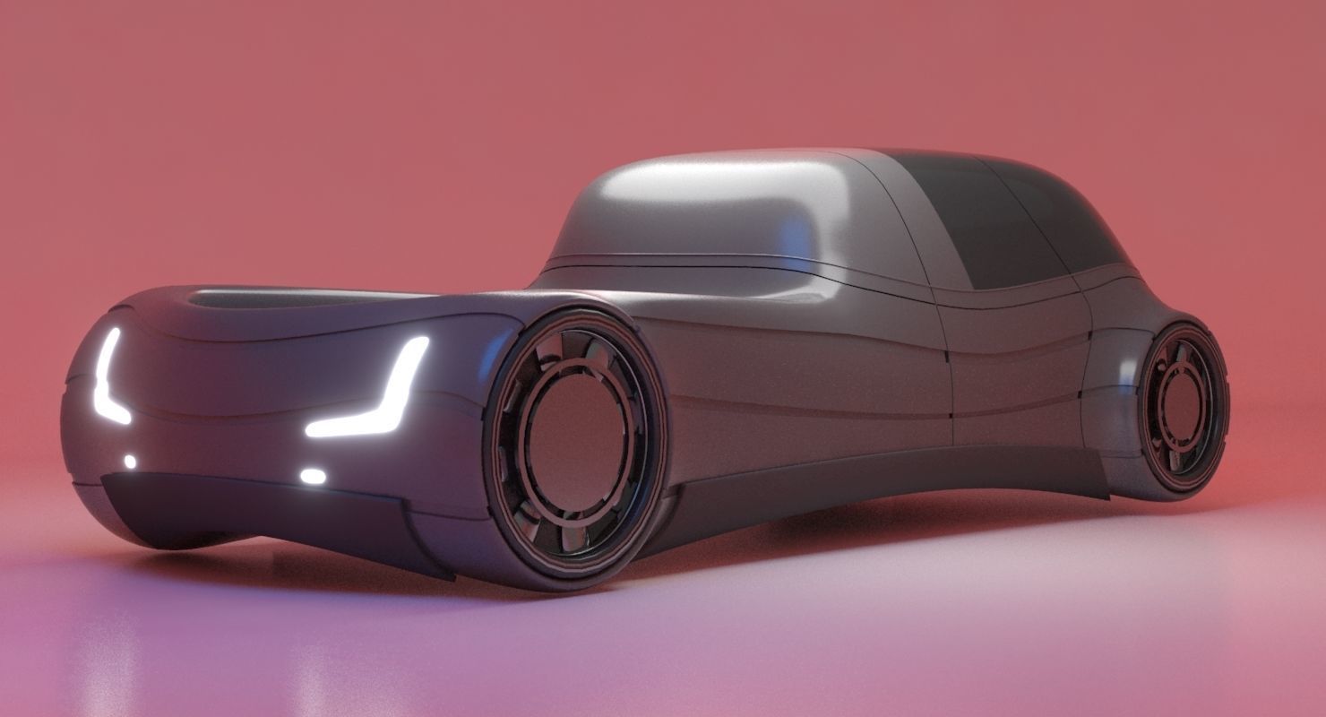 Future Car 28 3D model_2
