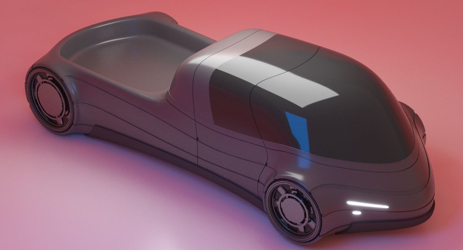 Future Car 28 3D model_4