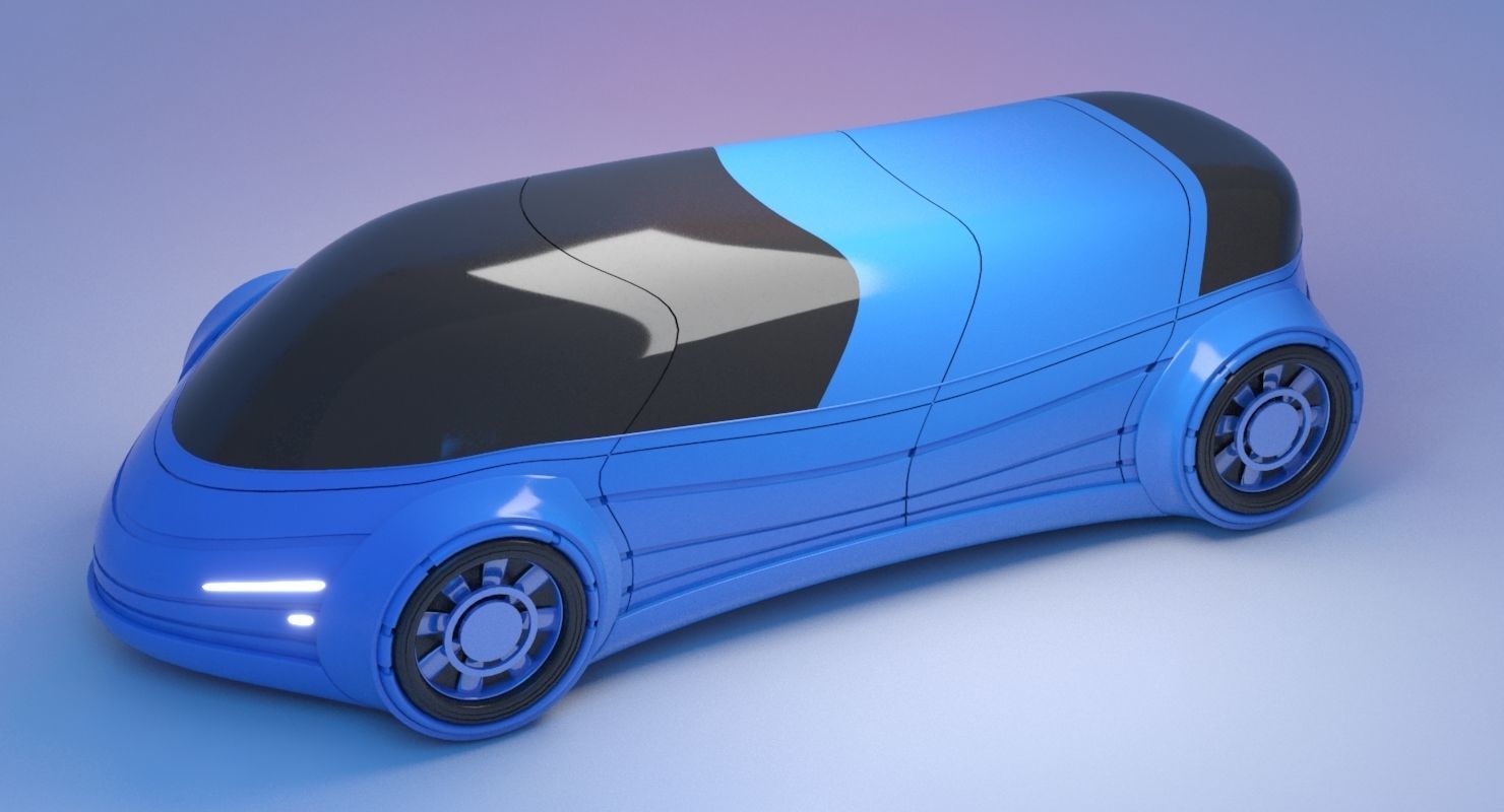 Future Car 29 3D model_3