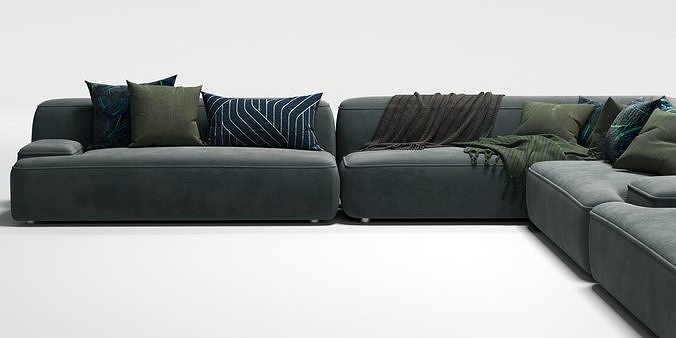 lema cloud sofa 3D model 7