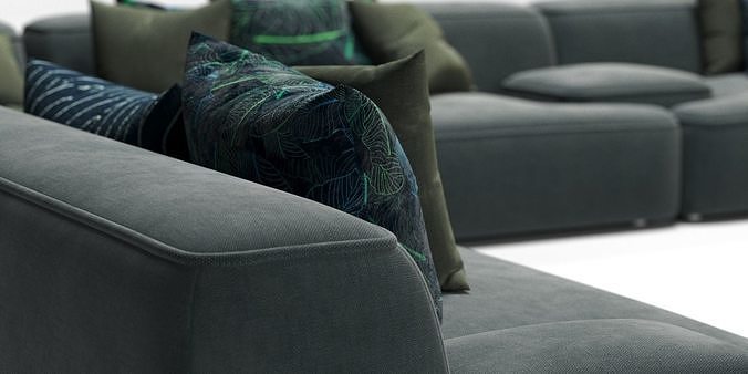 lema cloud sofa 3D model 6