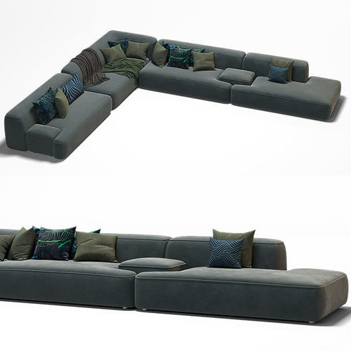 lema cloud sofa 3D model 5