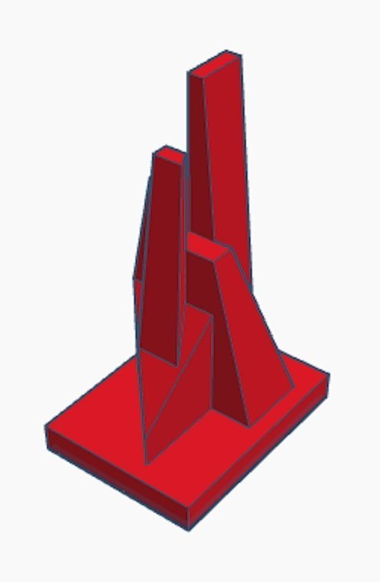 geometric sculpture 3D print model_1