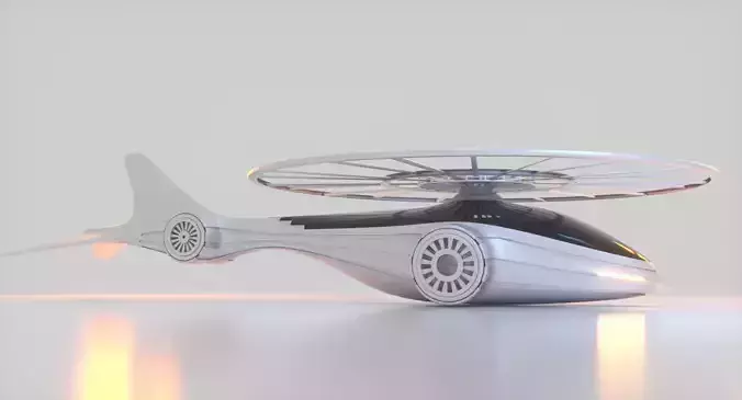 Futuristic Drone A 1 3D model