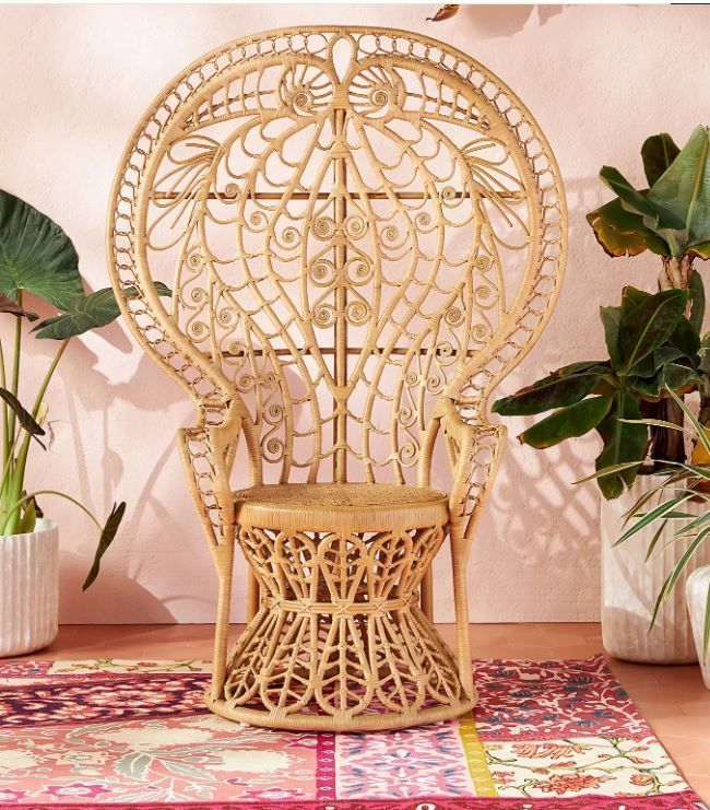 Outdoor Rattan Chair Natural 3D model_9