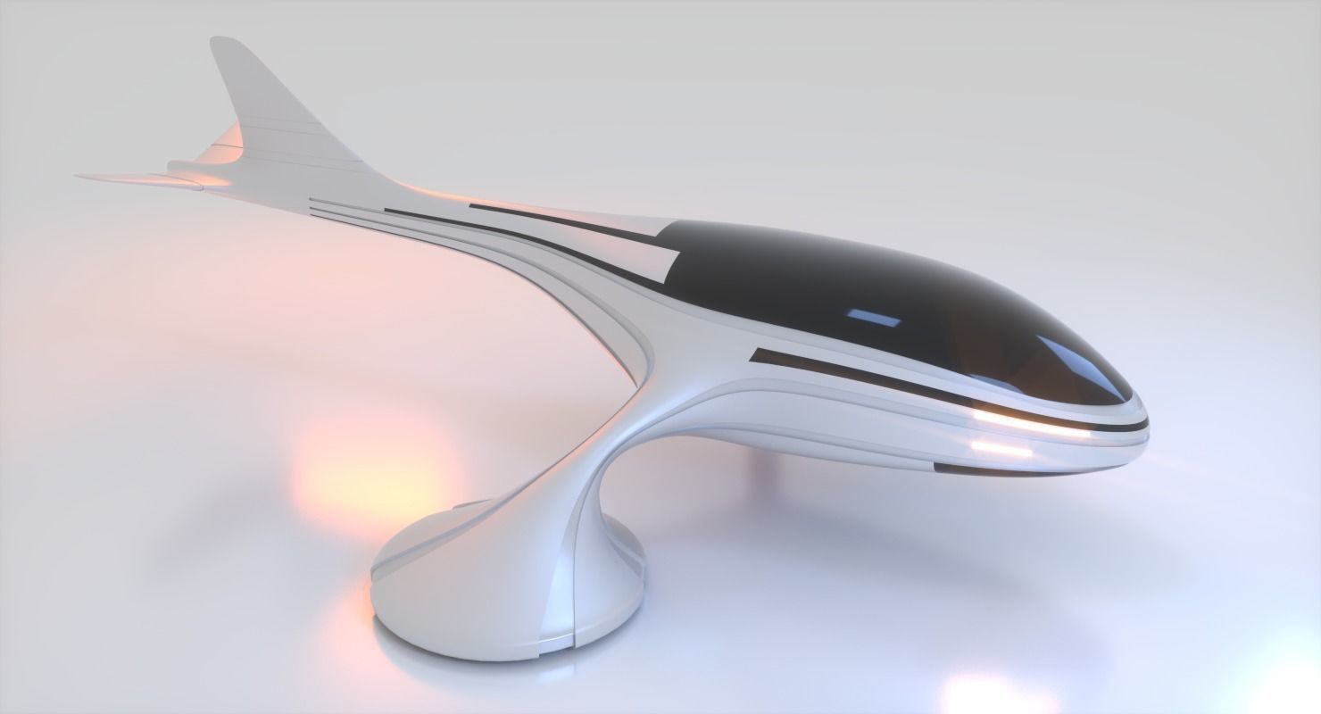 Futuristic Drone C 1 3D model_3