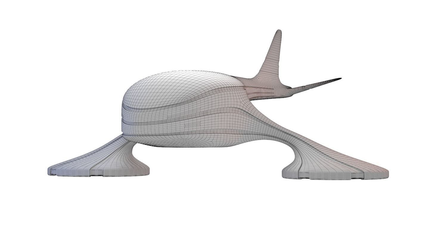 Futuristic Drone C 1 3D model_7