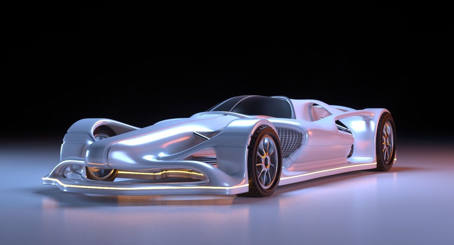Future Racer 1 3D model_4
