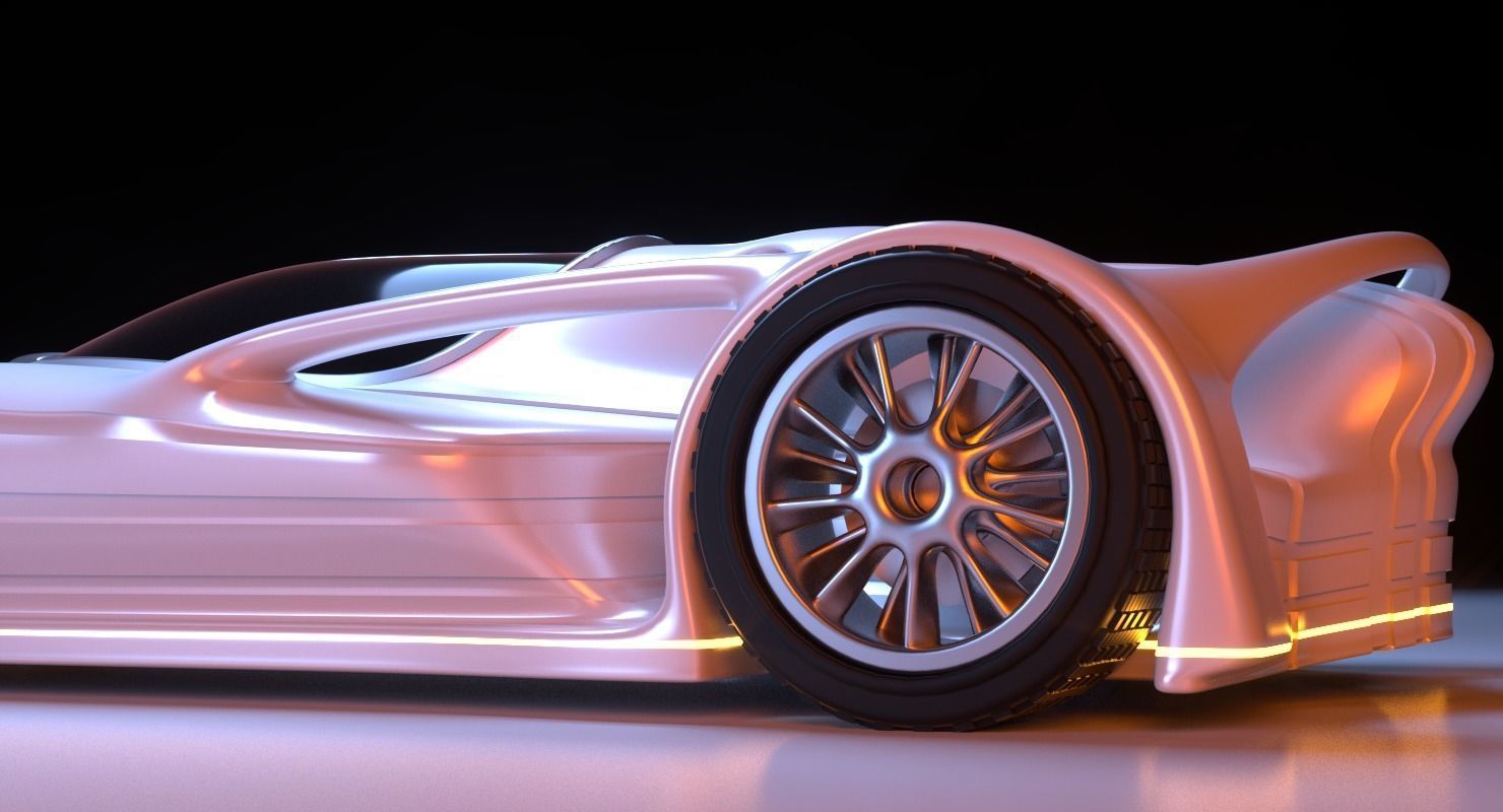 Future Racer 1 3D model_3