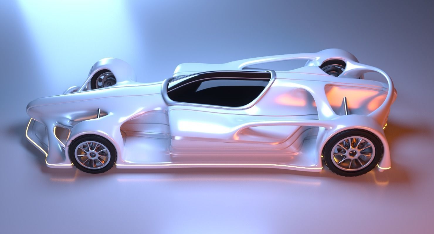 Future Racer 1 3D model_5