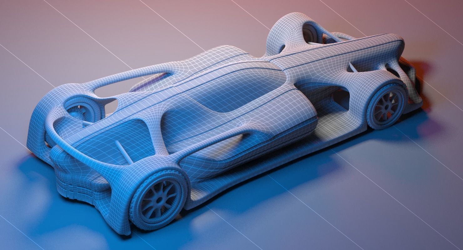 Future Racer 1 3D model_9
