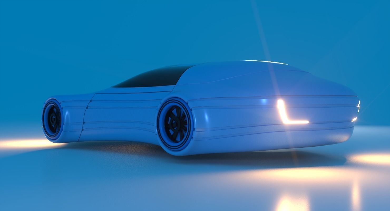 Future Car 33 3D model_2
