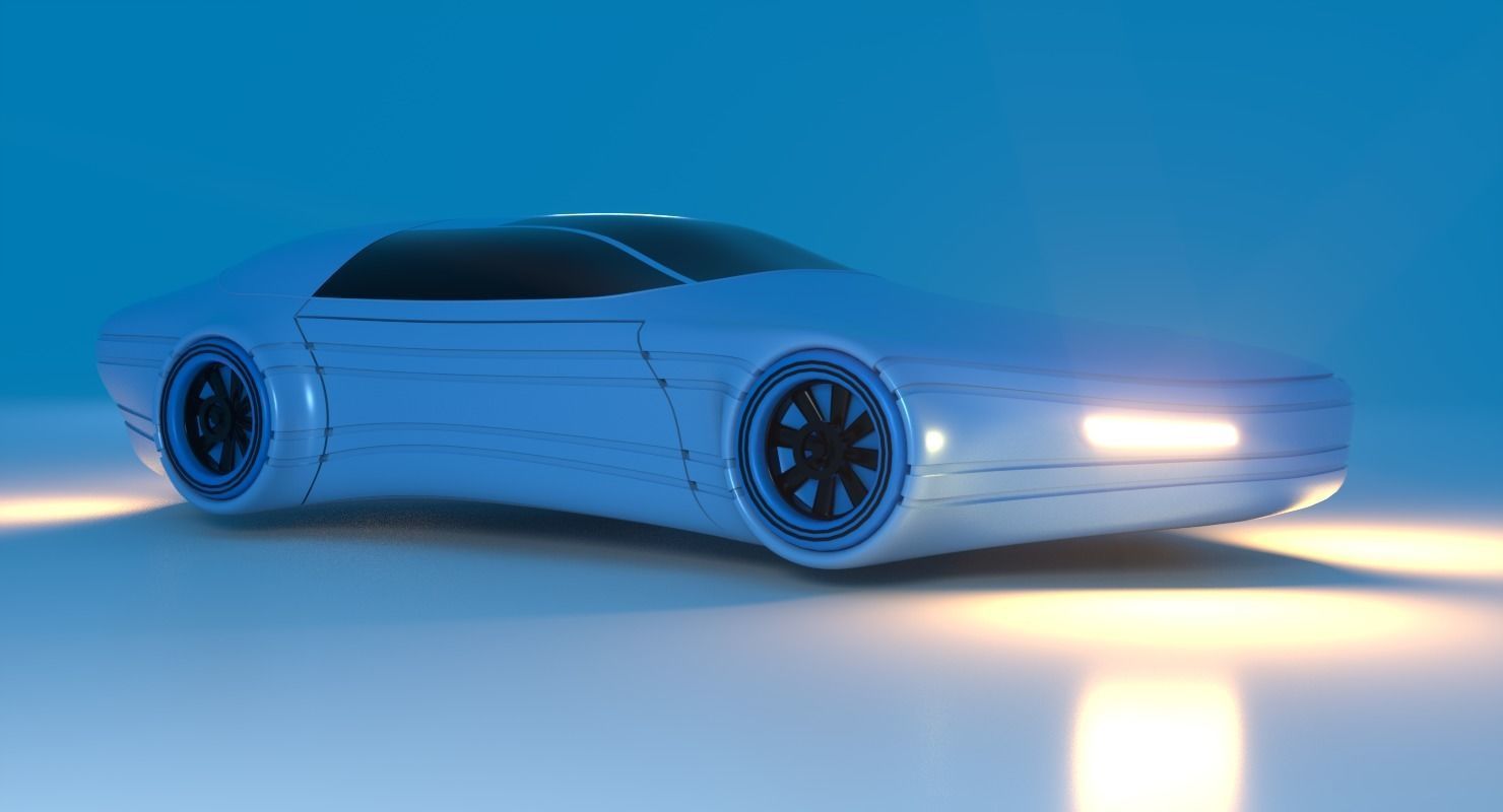 Future Car 33 3D model_4