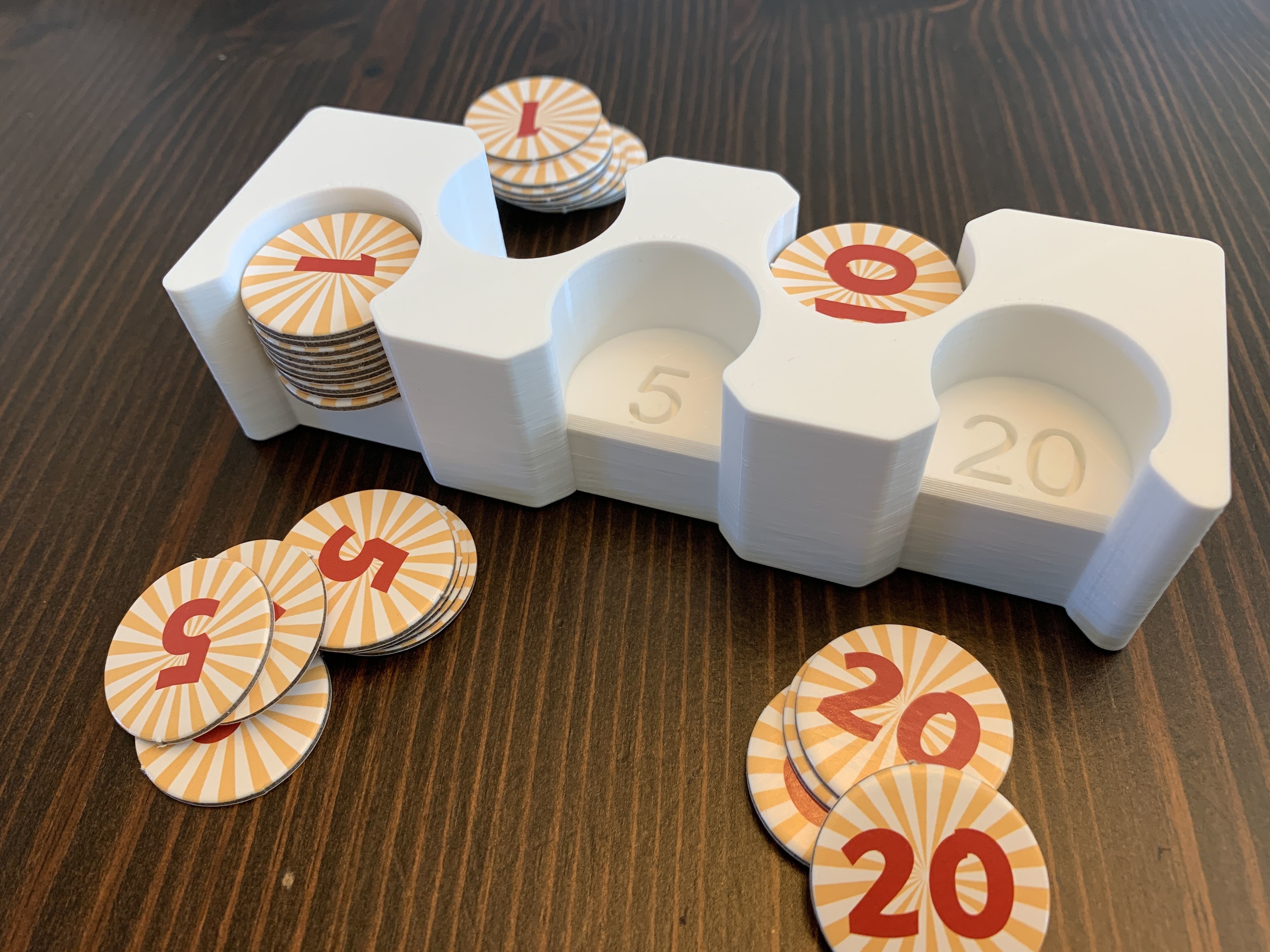 Sushi Roll Board Game Organizer Insert 3D print model_3