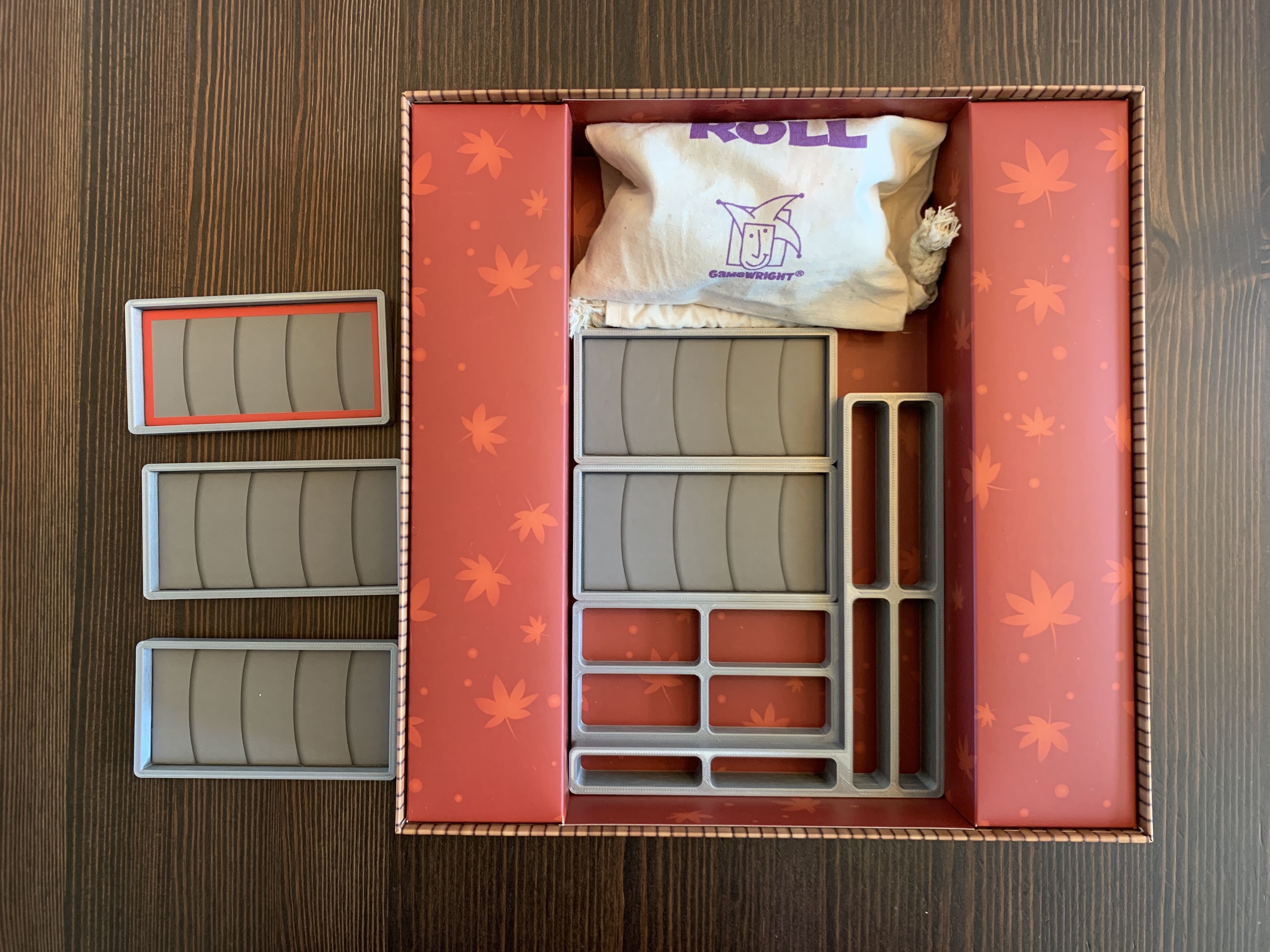 Sushi Roll Board Game Organizer Insert 3D print model_7