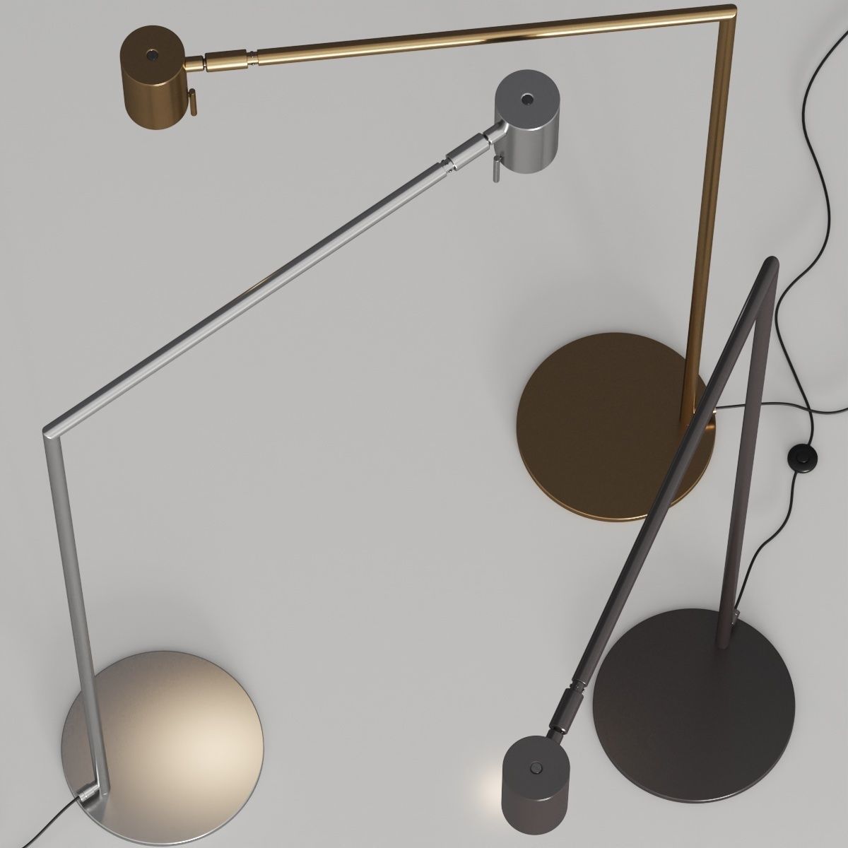 VeniceM Rectus Floor Lamps 3D model_1