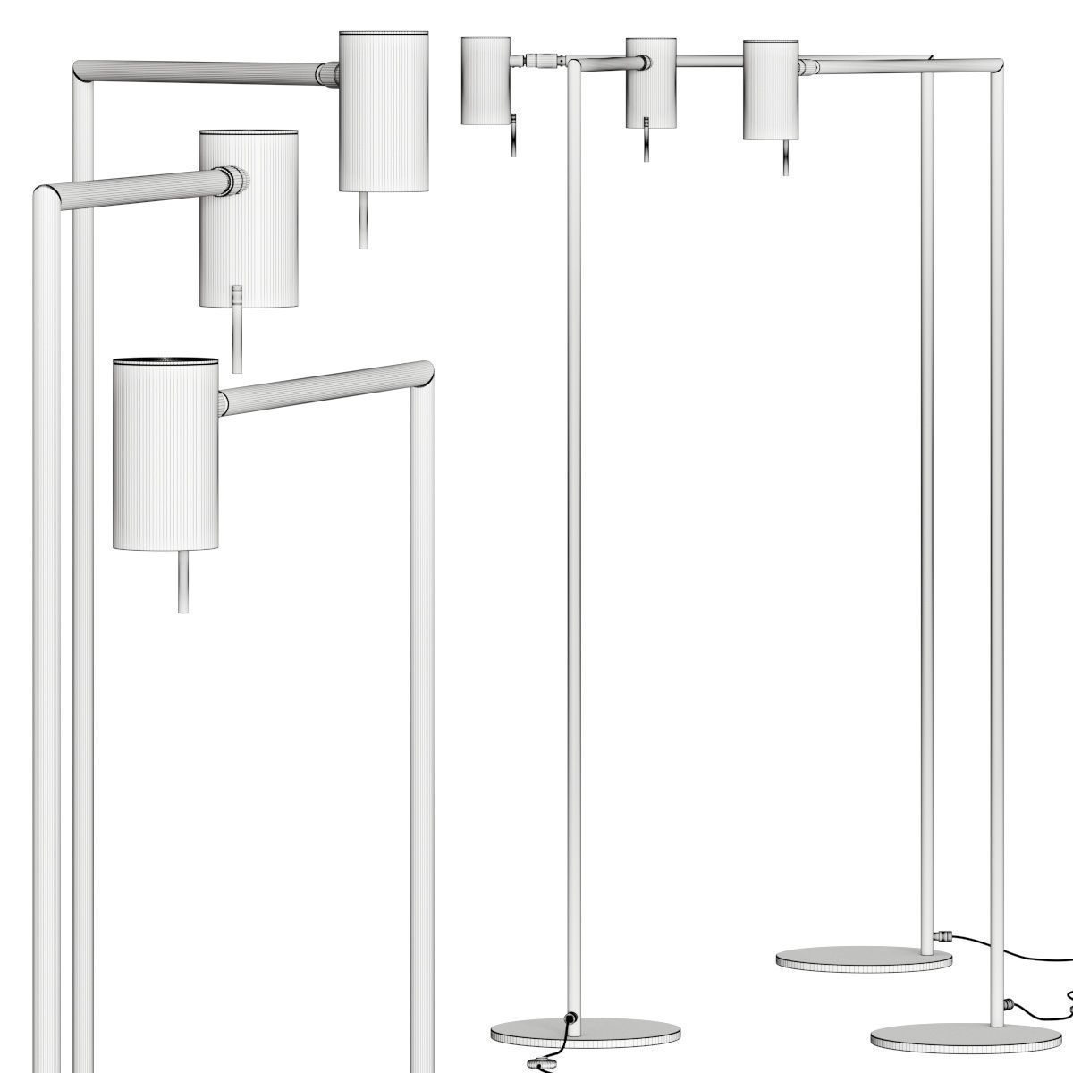 VeniceM Rectus Floor Lamps 3D model_3