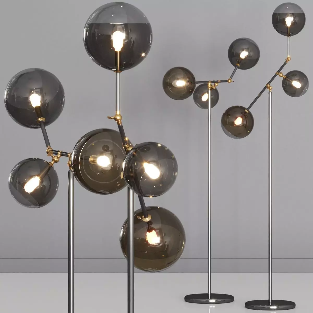 Reflex Angelo Bulles XL Floor Lamps 3D model_0