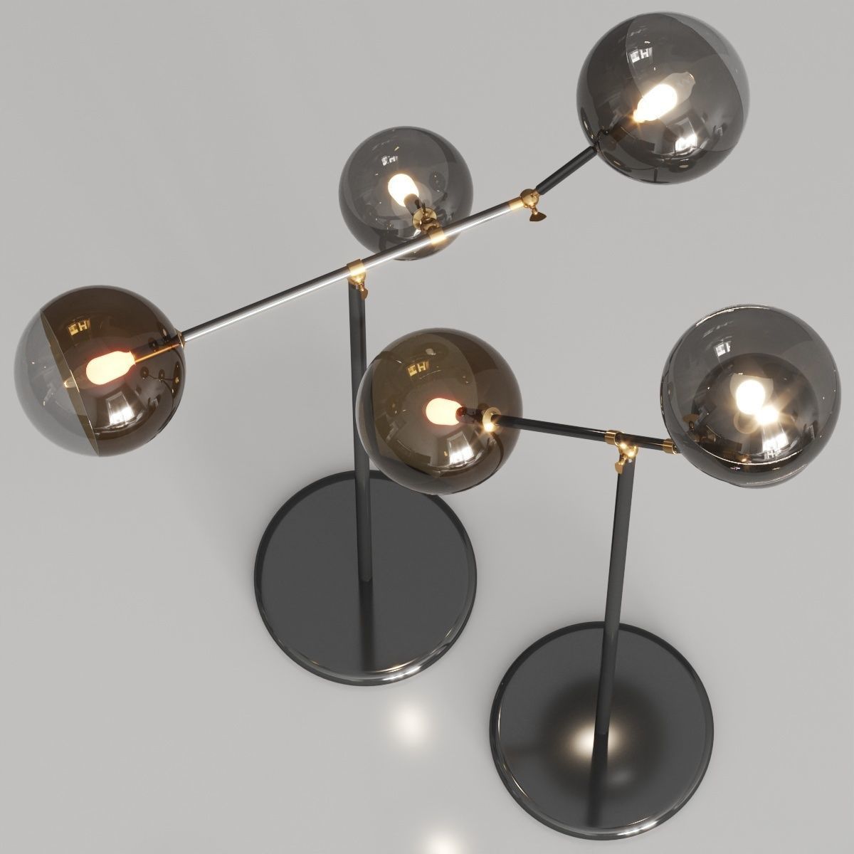 Reflex Angelo Bulles XL Floor Lamps 3D model_1