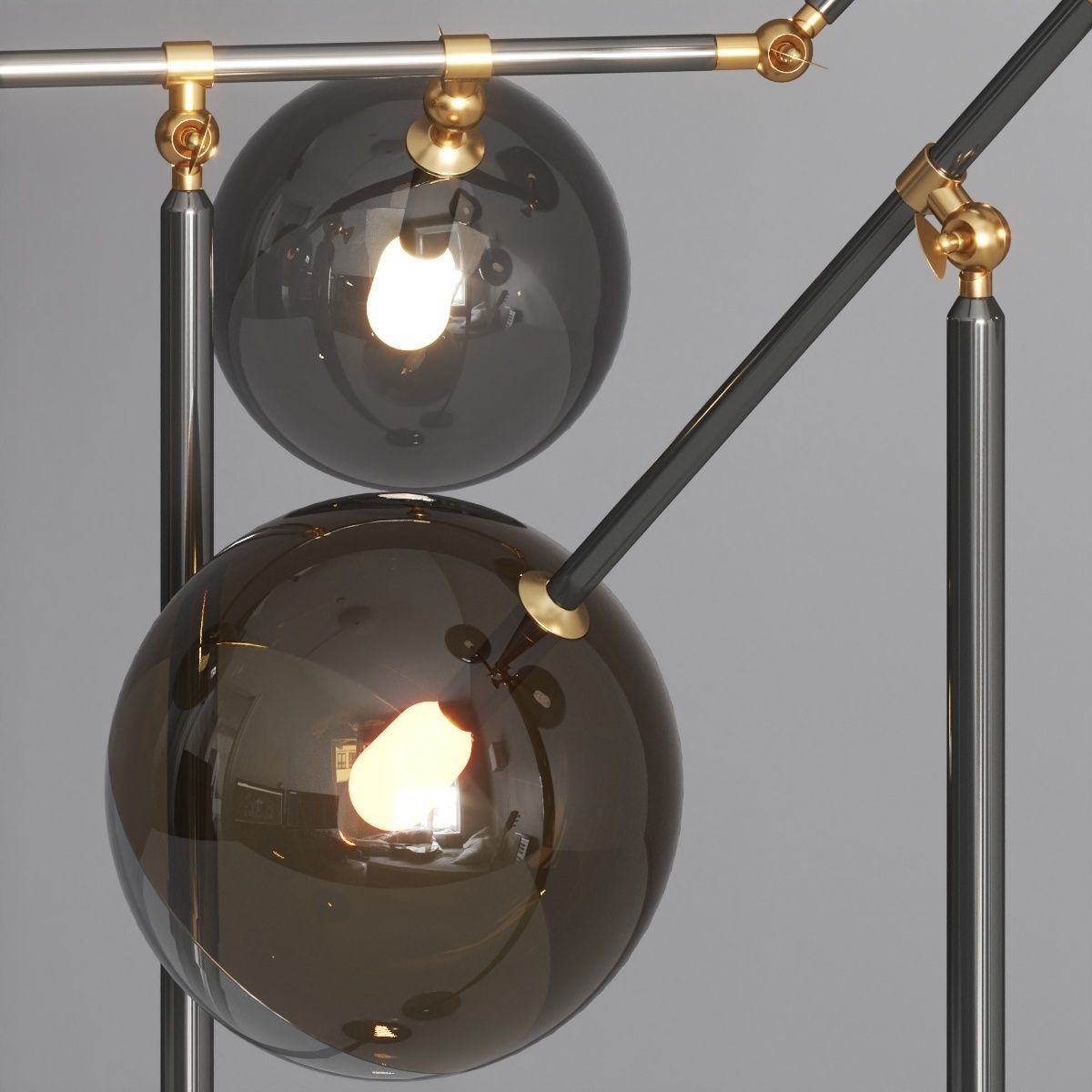 Reflex Angelo Bulles XL Floor Lamps 3D model_2