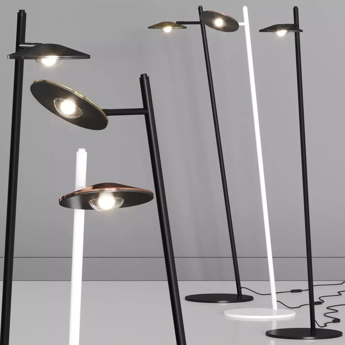 Millelumen Rising Floor Lamps 3D model_0