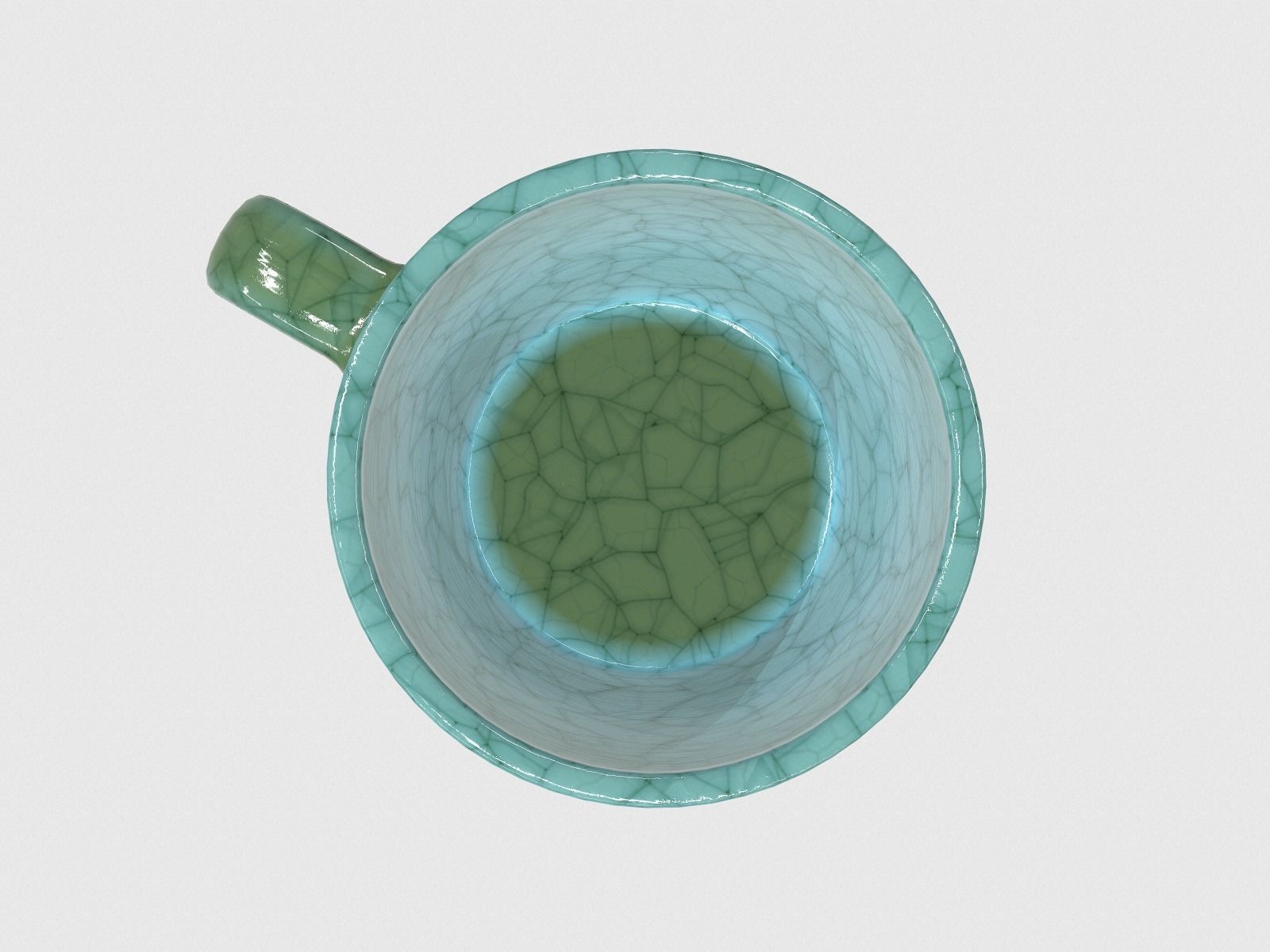 Antique Ceramic Mug 3D model_5
