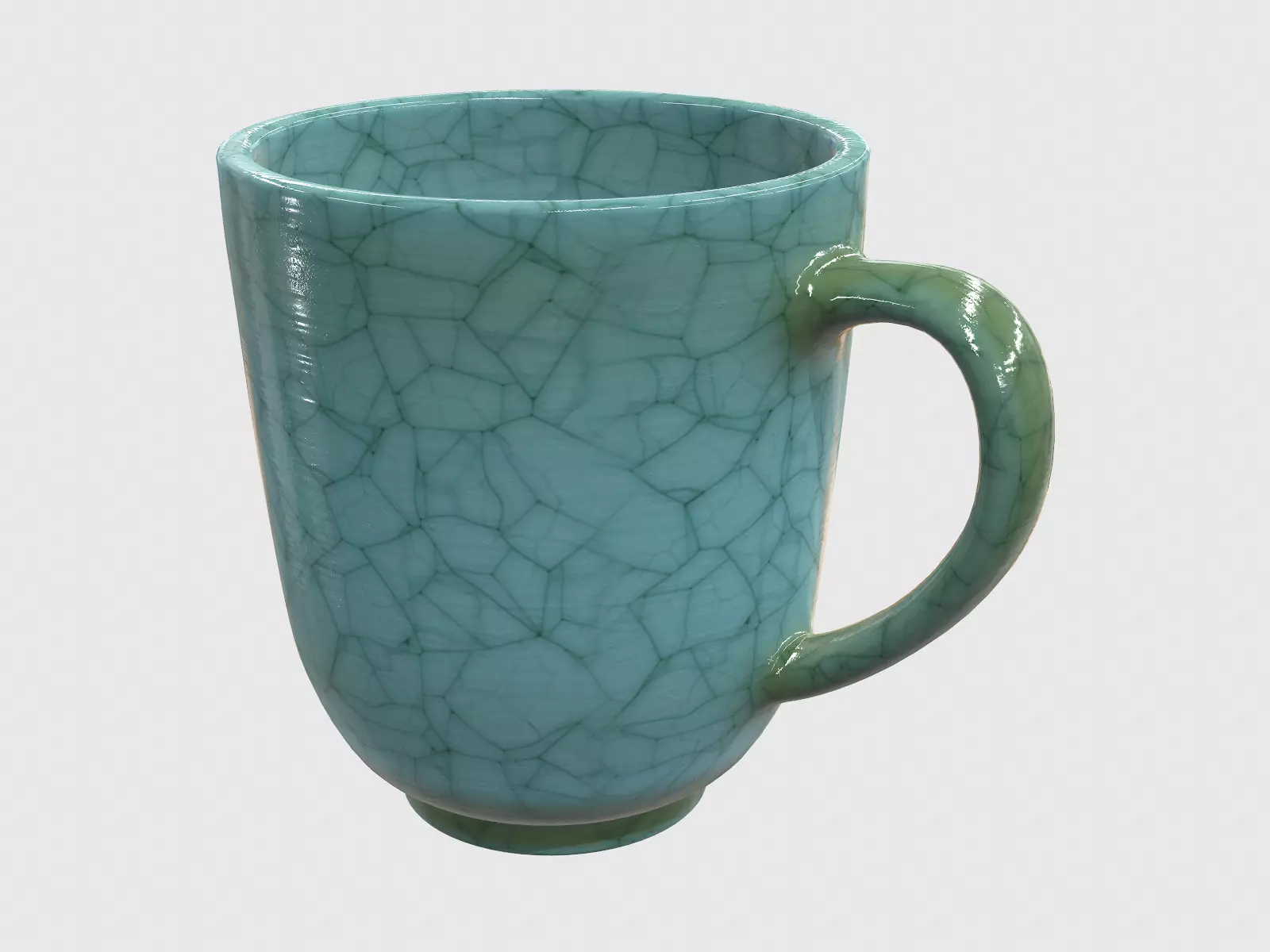 Antique Ceramic Mug 3D model_0