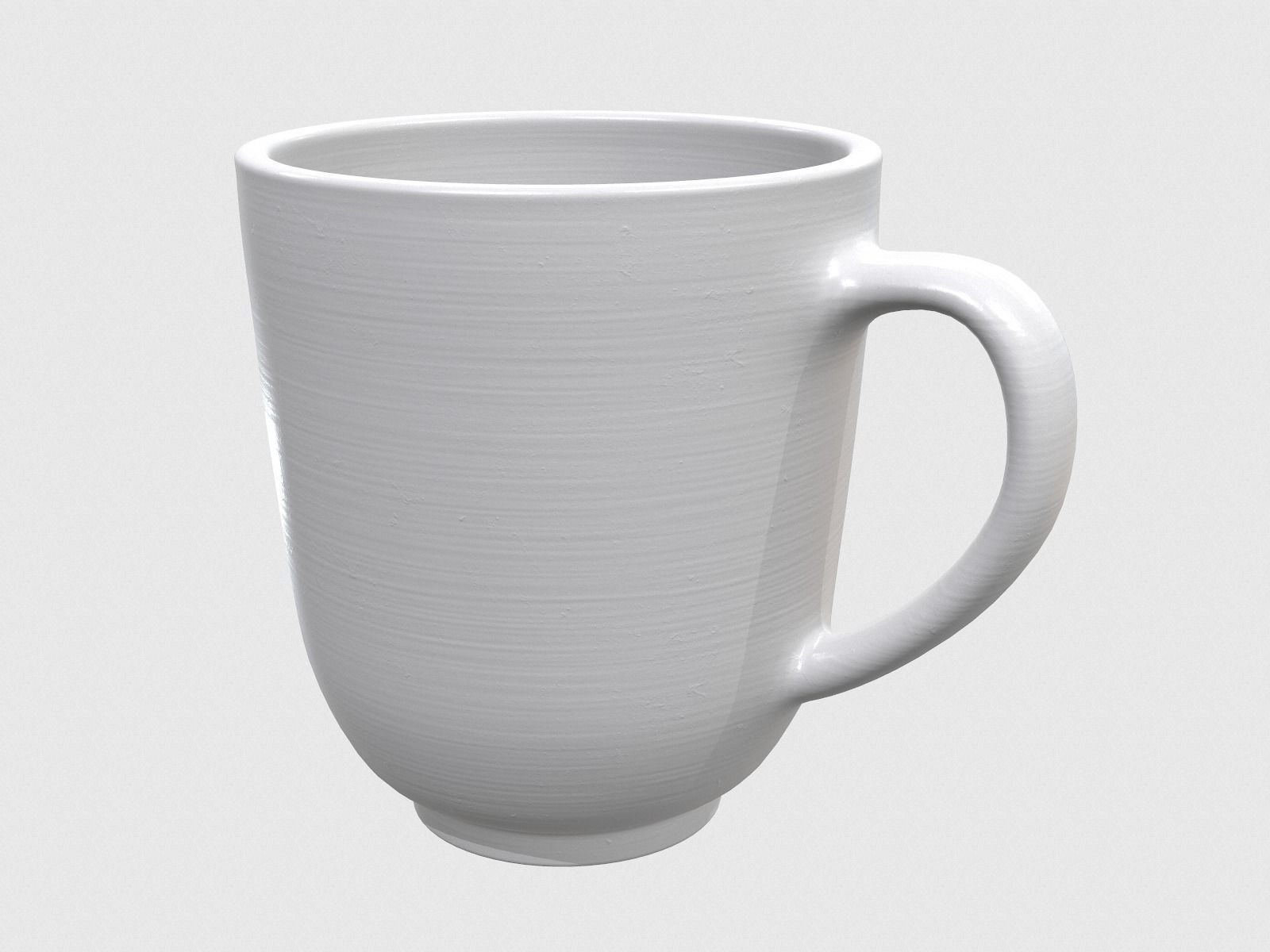 Antique Ceramic Mug 3D model_6