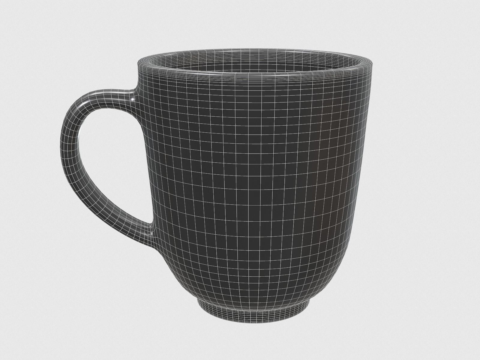 Antique Ceramic Mug 3D model_7