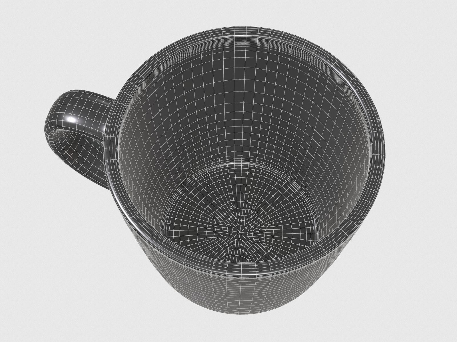Antique Ceramic Mug 3D model_8