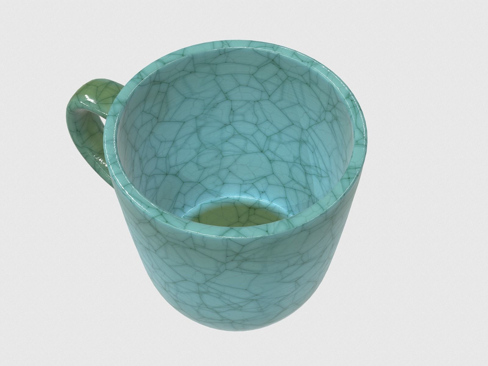 Antique Ceramic Mug 3D model_1